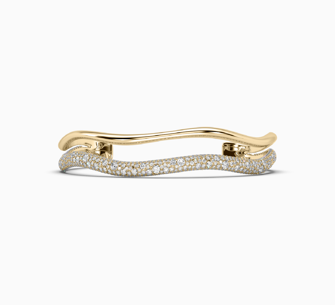 Yellow gold bracelet with diamonds sun 2193Y