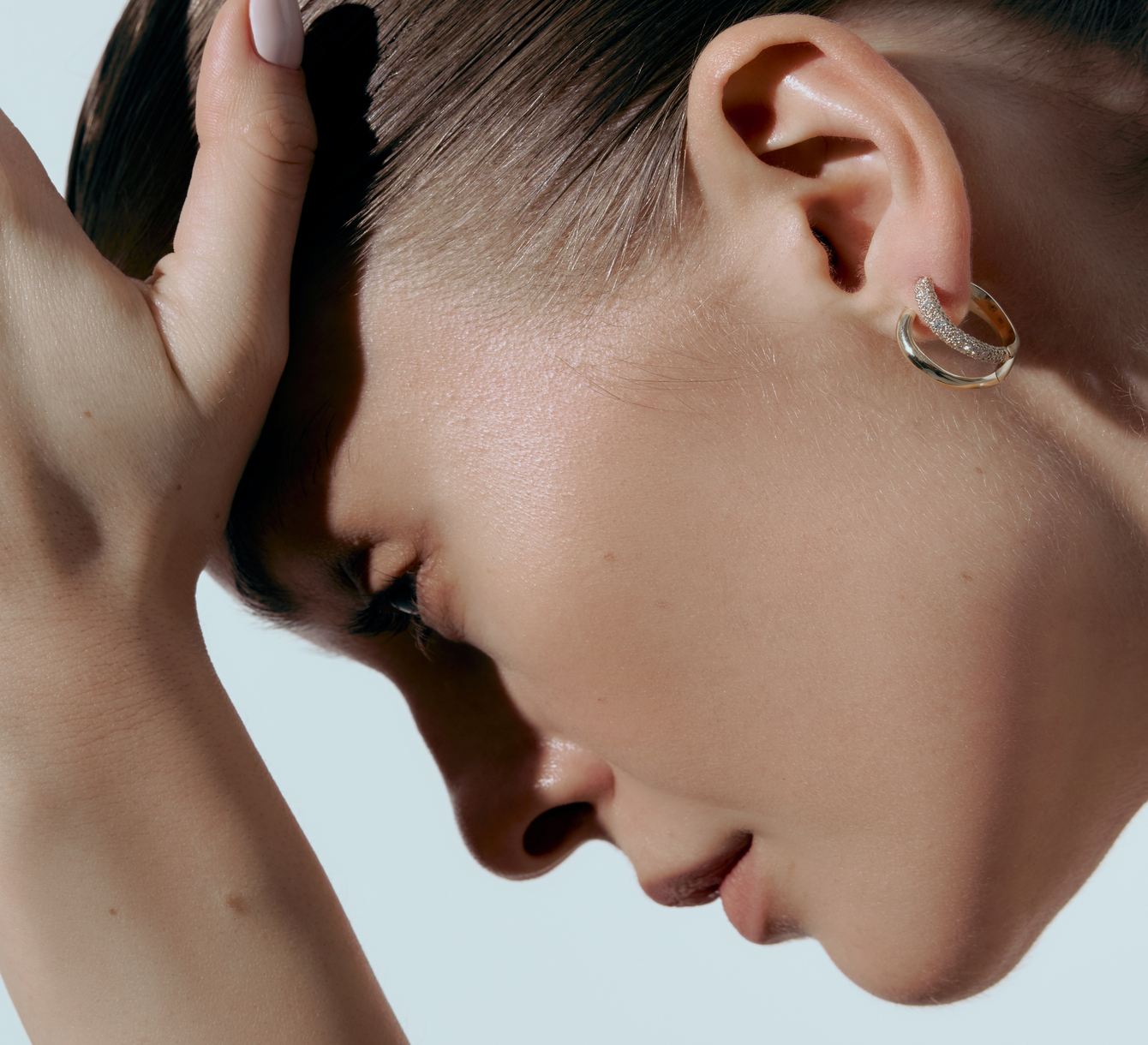 Earring with diamonds sun 2194Y