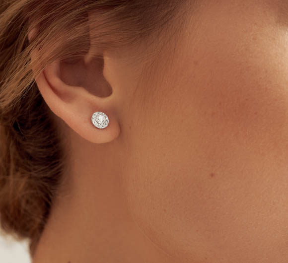 Earrings with diamonds glow <span>2018</span>