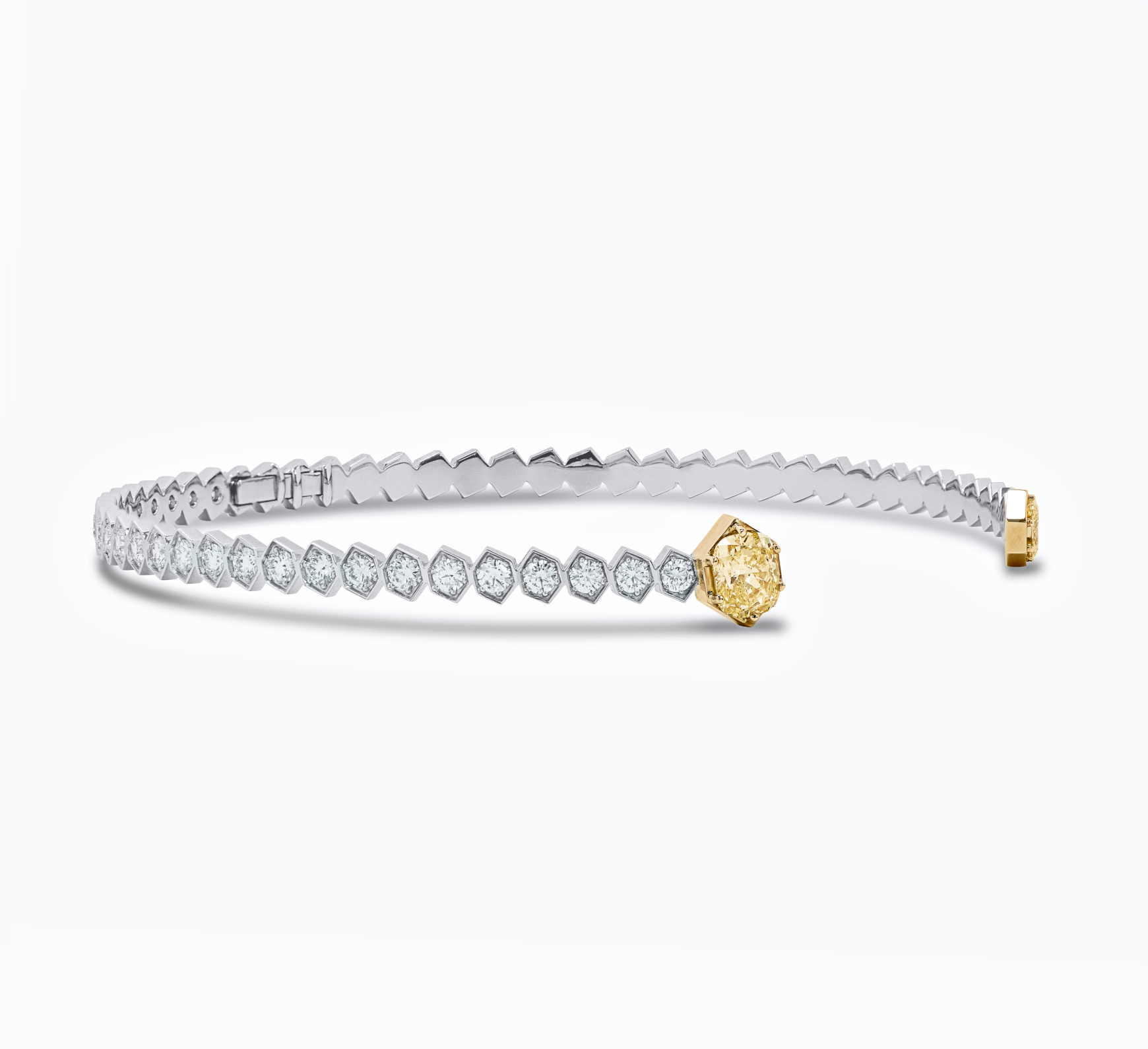 White gold necklace with diamonds Comb 2027Y