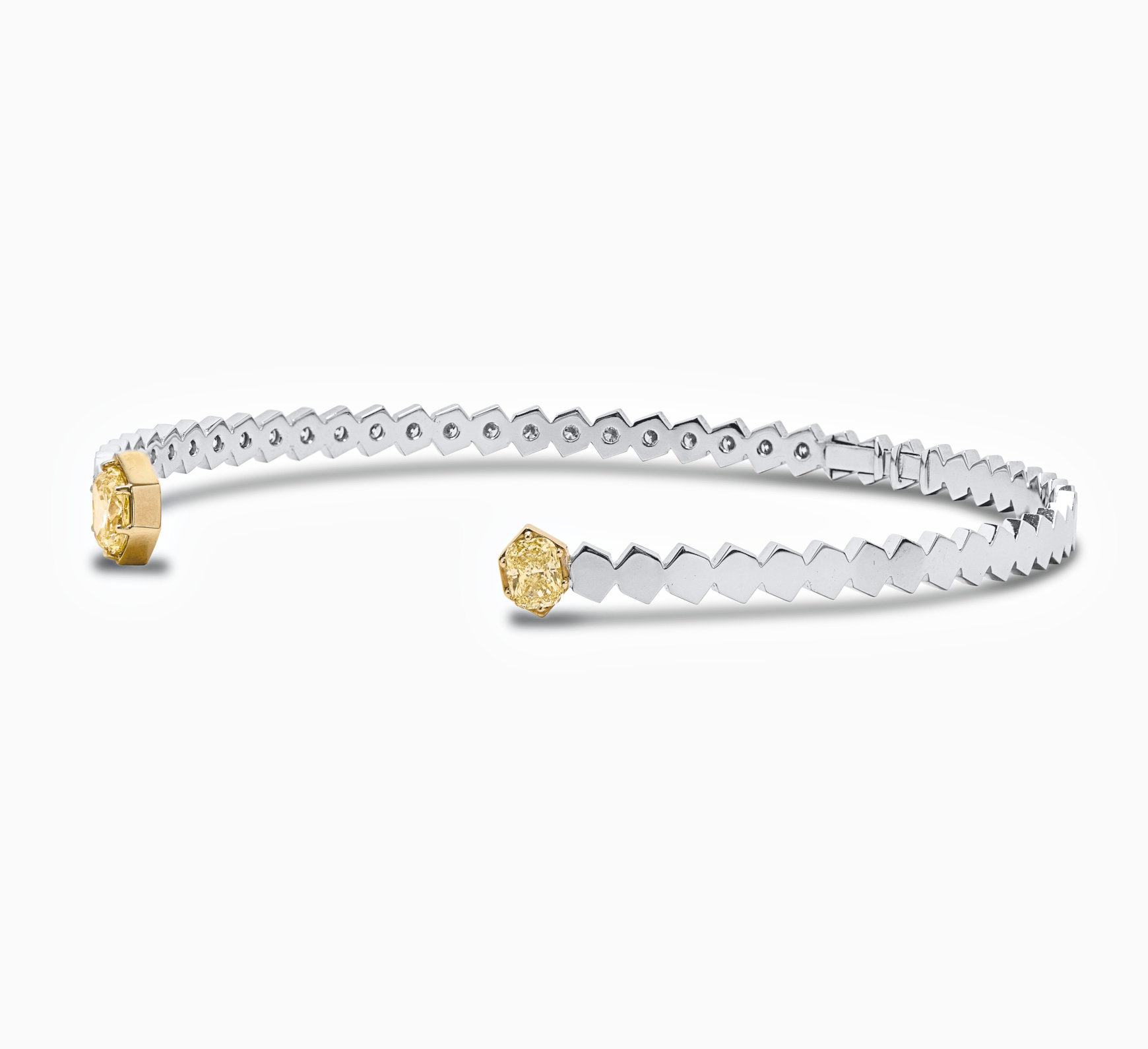 White gold necklace with diamonds Comb 2027Y