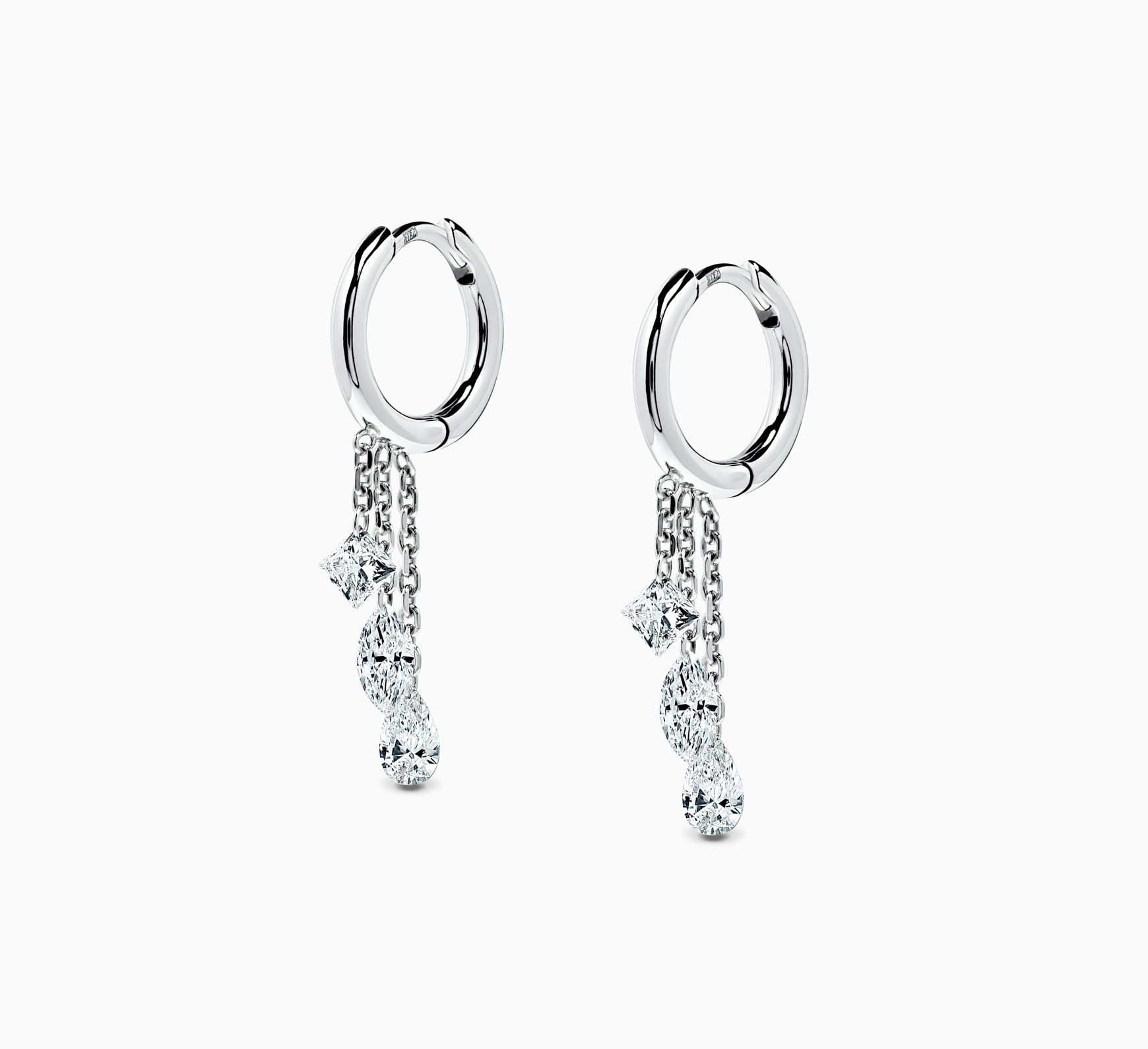 Earrings with diamonds Bloom <span>2064</span>