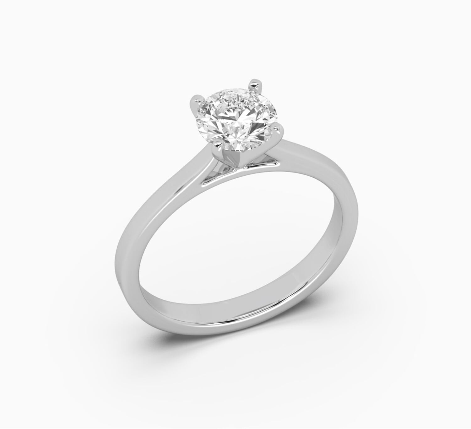 White gold ring with diamond mono <span>1003</span>