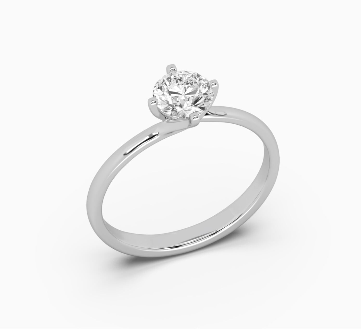 White gold ring with diamond mono <span>1004</span>
