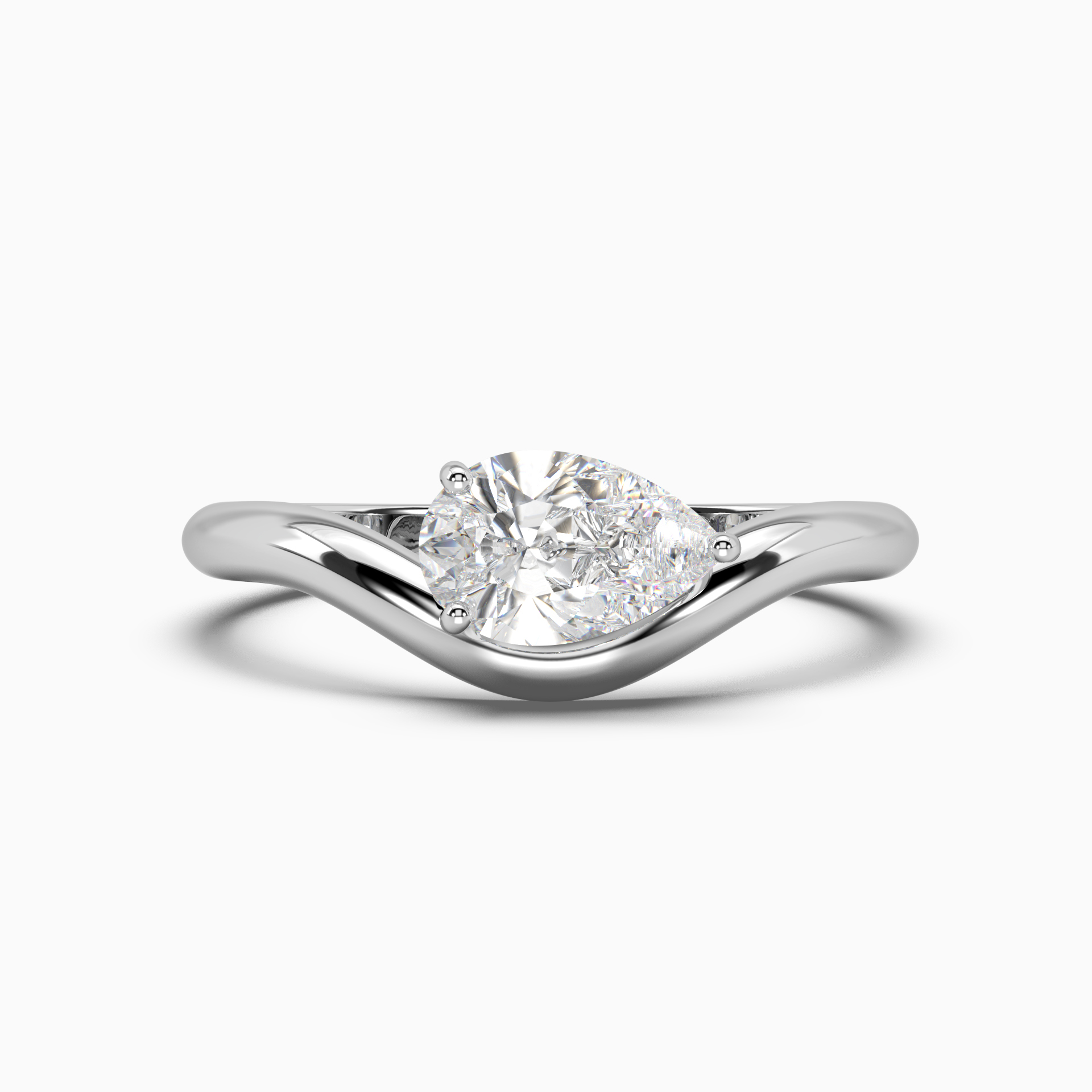 White gold ring with diamond SOLO by Elina Svitolina <span>6004</span>