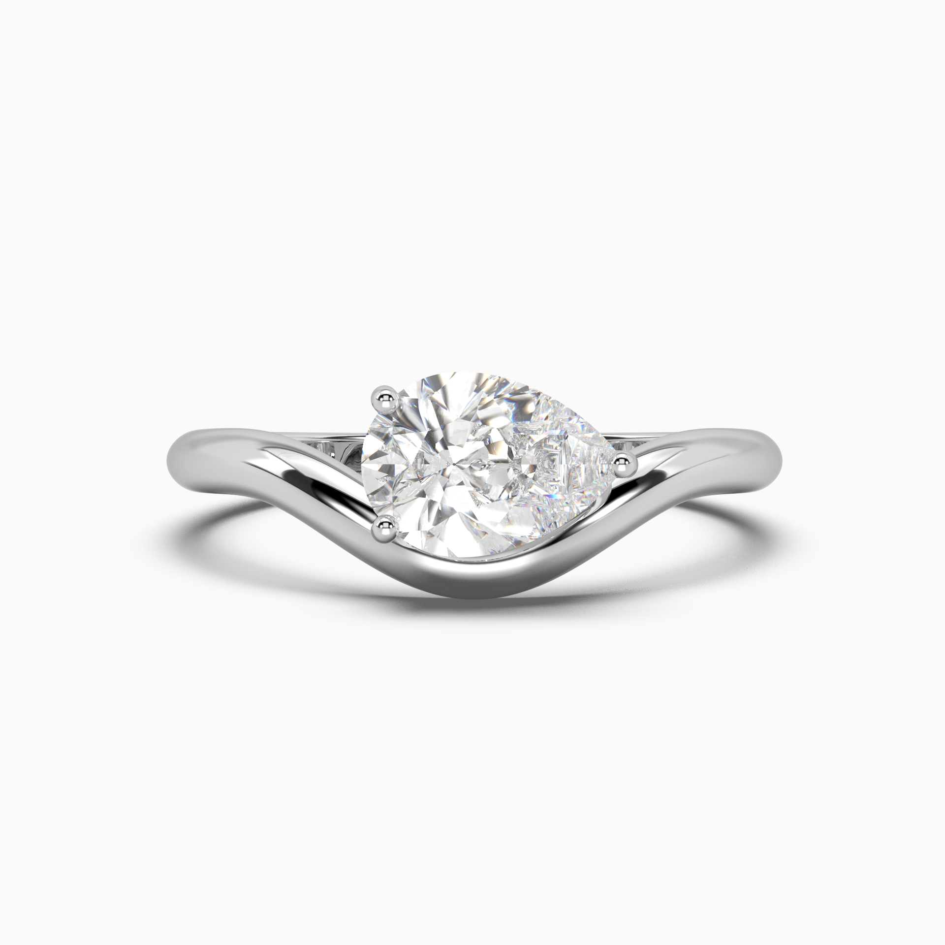 White gold ring with diamond SOLO by Elina Svitolina <span>6004</span>